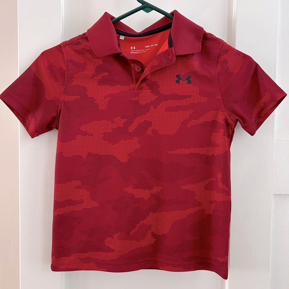 Boys under armour short sleeve polo. Size small. NWOT.  Never worn